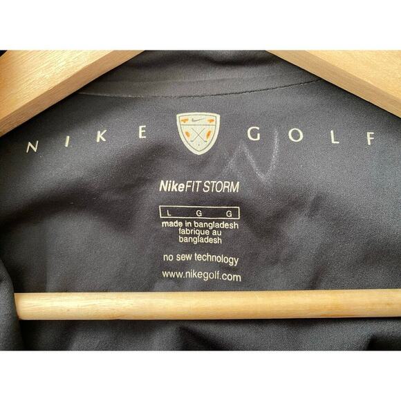 Nike Golf Fit Storm No Sew Men's L Black Oregon State Beavers 1/4 Zip Jacket - Picture 9 of 12
